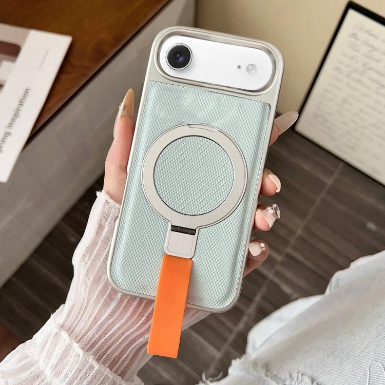 Anello con texture diamantata galvanizzata e supporto magnetico per telefono, For iPhone 17 Pro Max, For iPhone 17 Pro, For iPhone 17, For iPhone Air