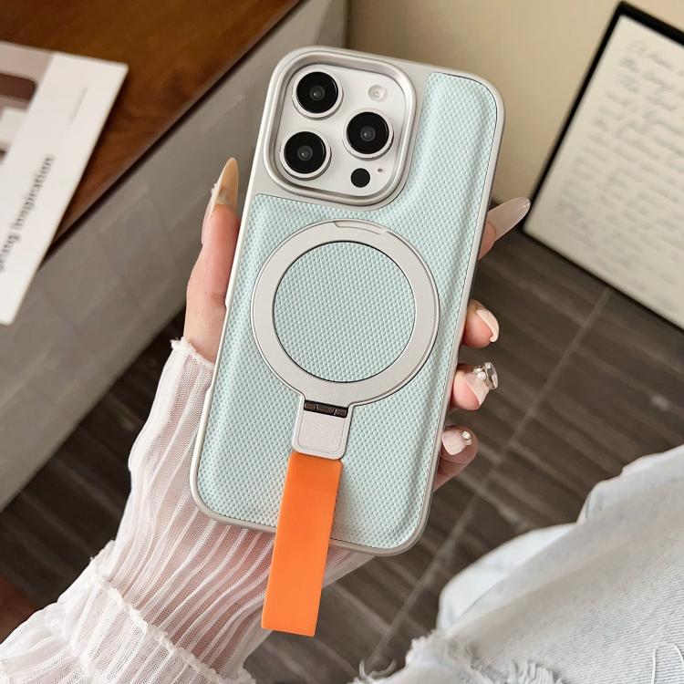 Anello con texture diamantata galvanizzata e supporto magnetico per telefono, For iPhone 16 Pro Max, For iPhone 16 Pro, For iPhone 16 Plus, For iPhone 16