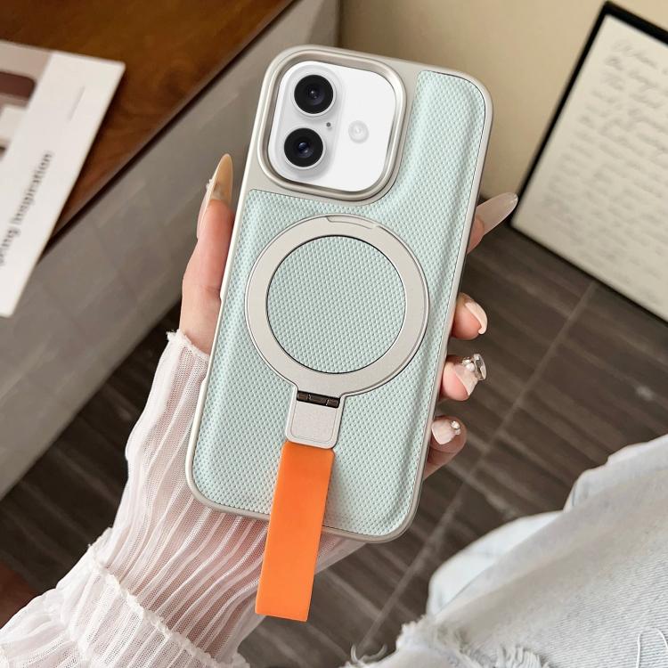 Anello con texture diamantata galvanizzata e supporto magnetico per telefono, For iPhone 16 Pro Max, For iPhone 16 Pro, For iPhone 16 Plus, For iPhone 16