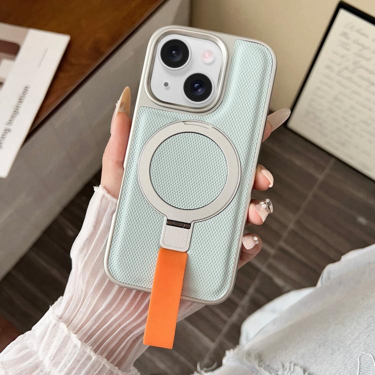 Anello con texture diamantata galvanizzata e supporto magnetico per telefono, For iPhone 15 Pro Max, For iPhone 15 Pro, For iPhone 15 Plus, For iPhone 15