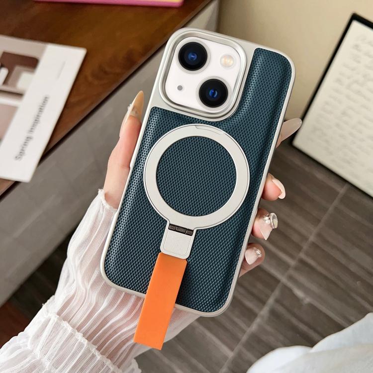 Anello con texture diamantata galvanizzata e supporto magnetico per telefono, For iPhone 14 Plus, For iPhone 14, For iPhone 14 Pro, For iPhone 14 Pro Max