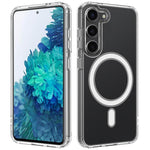 Custodia magnetica MagSafe in acrilico trasparente TPU con foro grande per fotocamera, For Galaxy S26 FE 5G, For Samsung Galaxy S26+ 5G, For Samsung Galaxy S26 Ultra 5G, For Samsung Galaxy S26 5G, For Samsung Galaxy S25 FE 5G                           ...