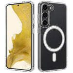 Custodia magnetica MagSafe in acrilico trasparente TPU con foro grande per fotocamera, For Galaxy S26 FE 5G, For Samsung Galaxy S26+ 5G, For Samsung Galaxy S26 Ultra 5G, For Samsung Galaxy S26 5G, For Samsung Galaxy S25 FE 5G                           ...