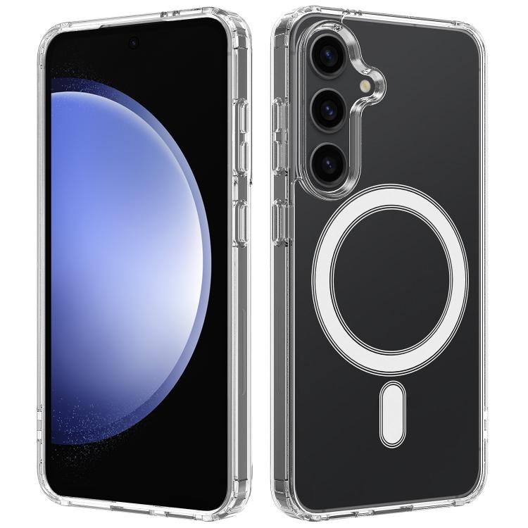 Custodia magnetica MagSafe in acrilico trasparente TPU con foro grande per fotocamera, For Galaxy S26 FE 5G, For Samsung Galaxy S26+ 5G, For Samsung Galaxy S26 Ultra 5G, For Samsung Galaxy S26 5G, For Samsung Galaxy S25 FE 5G                           ...