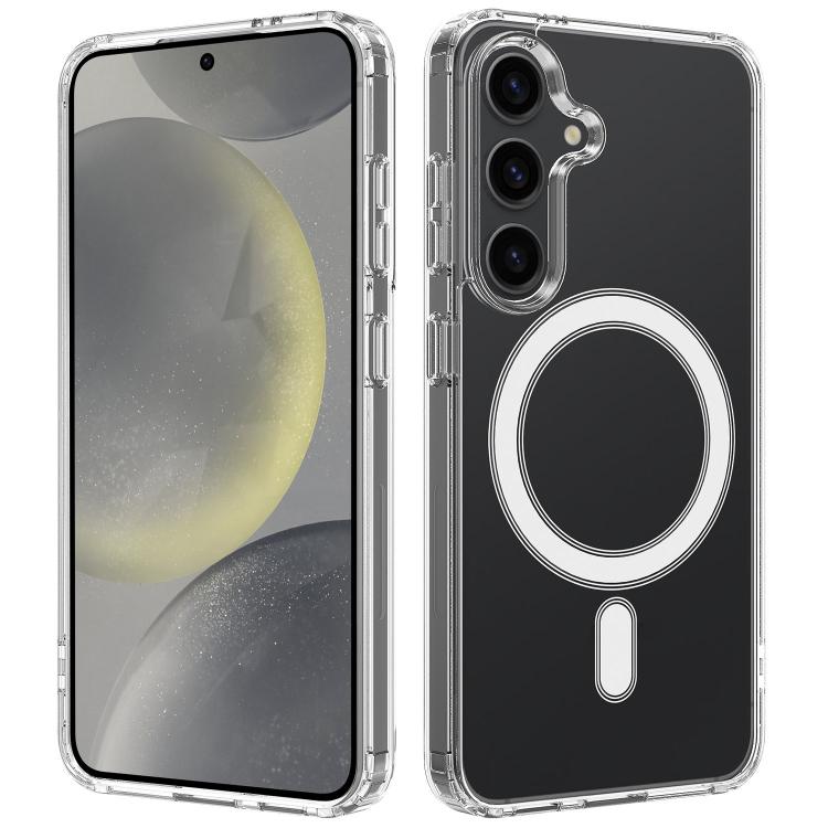 Custodia magnetica MagSafe in acrilico trasparente TPU con foro grande per fotocamera, For Galaxy S26 FE 5G, For Samsung Galaxy S26+ 5G, For Samsung Galaxy S26 Ultra 5G, For Samsung Galaxy S26 5G, For Samsung Galaxy S25 FE 5G                           ...