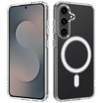 Custodia magnetica MagSafe in acrilico trasparente TPU con foro grande per fotocamera, For Galaxy S26 FE 5G, For Samsung Galaxy S26+ 5G, For Samsung Galaxy S26 Ultra 5G, For Samsung Galaxy S26 5G, For Samsung Galaxy S25 FE 5G                           ...