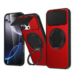 ShellGod - Supporto magnetico girevole con protezione per obiettivo in PC TPU - Custodia ibrida per telefono, For iPhone 17e / 16e, For iPhone Air, For iPhone 16 Pro Max, For iPhone 16 Pro