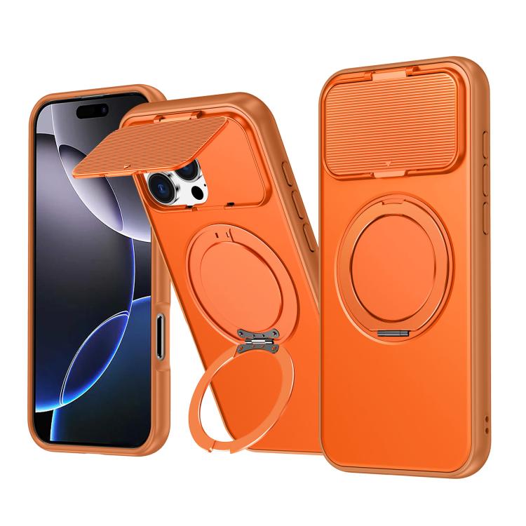 ShellGod - Supporto magnetico girevole con protezione per obiettivo in PC TPU - Custodia ibrida per telefono, For iPhone 17e / 16e, For iPhone Air, For iPhone 16 Pro Max, For iPhone 16 Pro