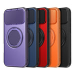 ShellGod - Supporto magnetico girevole con protezione per obiettivo in PC TPU - Custodia ibrida per telefono, For iPhone 15 Pro Max, For iPhone 15 Pro