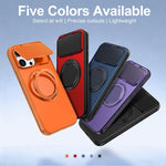 ShellGod - Supporto magnetico girevole con protezione per obiettivo in PC TPU - Custodia ibrida per telefono, For iPhone 15 Pro Max, For iPhone 15 Pro