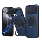 ShellGod - Supporto magnetico girevole con protezione per obiettivo in PC TPU - Custodia ibrida per telefono, For iPhone 15 Pro Max, For iPhone 15 Pro