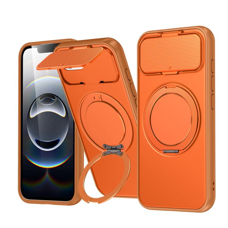 ShellGod - Supporto magnetico girevole con protezione per obiettivo in PC TPU - Custodia ibrida per telefono, For iPhone 17e / 16e, For iPhone Air, For iPhone 16 Pro Max, For iPhone 16 Pro