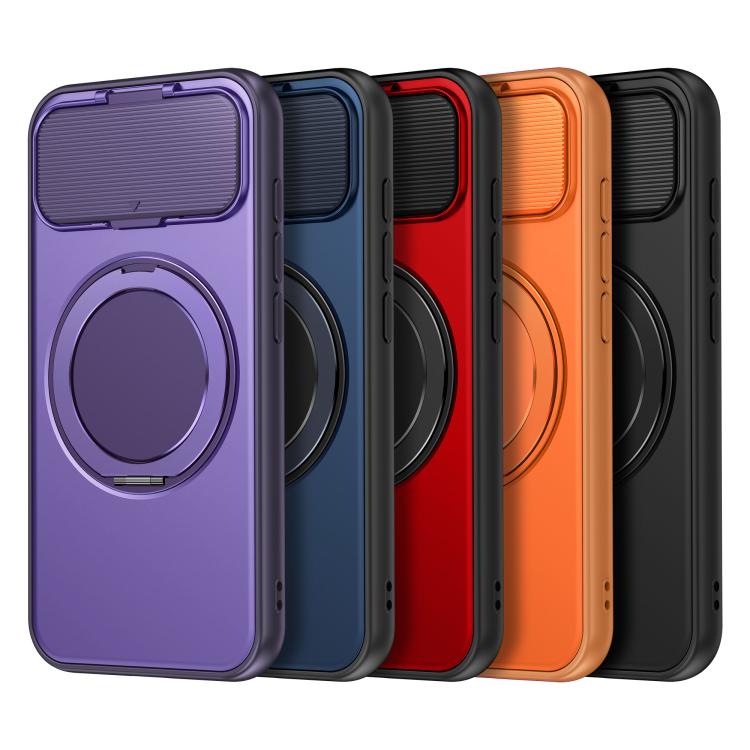 ShellGod - Supporto magnetico girevole con protezione per obiettivo in PC TPU - Custodia ibrida per telefono, For iPhone 17e / 16e, For iPhone Air, For iPhone 16 Pro Max, For iPhone 16 Pro