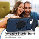 ShellGod - Supporto magnetico girevole con protezione per obiettivo in PC TPU - Custodia ibrida per telefono, For iPhone 17e / 16e, For iPhone Air, For iPhone 16 Pro Max, For iPhone 16 Pro