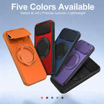 ShellGod - Supporto magnetico girevole con protezione per obiettivo in PC TPU - Custodia ibrida per telefono, For iPhone 17e / 16e, For iPhone Air, For iPhone 16 Pro Max, For iPhone 16 Pro