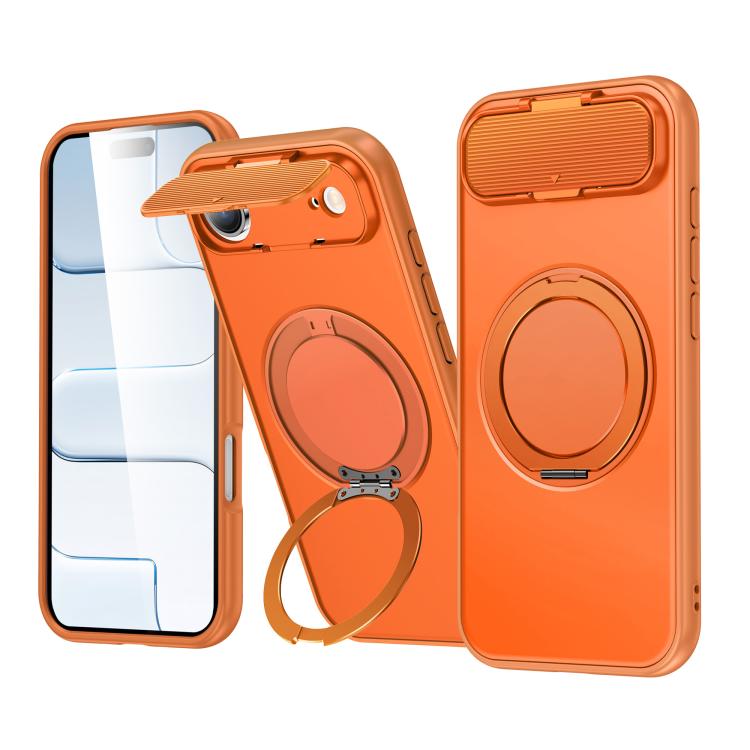 ShellGod - Supporto magnetico girevole con protezione per obiettivo in PC TPU - Custodia ibrida per telefono, For iPhone 17e / 16e, For iPhone Air, For iPhone 16 Pro Max, For iPhone 16 Pro