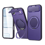ShellGod - Supporto magnetico girevole con protezione per obiettivo in PC TPU - Custodia ibrida per telefono, For iPhone 17e / 16e, For iPhone Air, For iPhone 16 Pro Max, For iPhone 16 Pro
