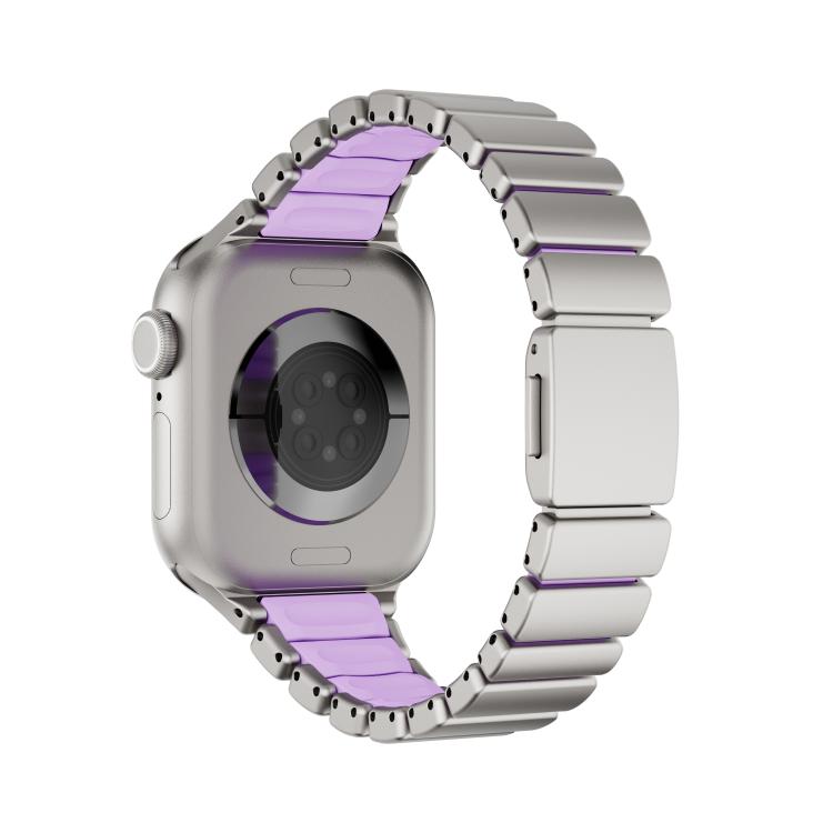 Cinturino per orologio magnetico in acciaio inossidabile con fibbia Norman e passante singolo per la vita., For Apple Watch 46mm / 49mm / 45mm / 44mm, For Apple Watch 42mm / 41mm / 40mm / 38mm