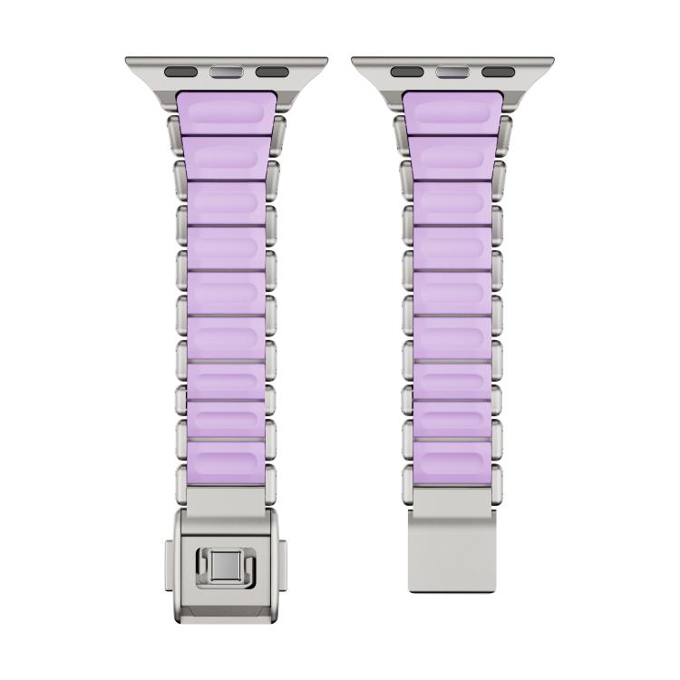 Cinturino per orologio magnetico in acciaio inossidabile con fibbia Norman e passante singolo per la vita., For Apple Watch 46mm / 49mm / 45mm / 44mm, For Apple Watch 42mm / 41mm / 40mm / 38mm
