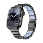 Cinturino per orologio magnetico in acciaio inossidabile con fibbia Norman e passante singolo per la vita., For Apple Watch 46mm / 49mm / 45mm / 44mm, For Apple Watch 42mm / 41mm / 40mm / 38mm