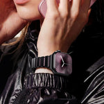Cinturino per orologio magnetico in acciaio inossidabile con fibbia Norman e passante singolo per la vita., For Apple Watch 46mm / 49mm / 45mm / 44mm, For Apple Watch 42mm / 41mm / 40mm / 38mm
