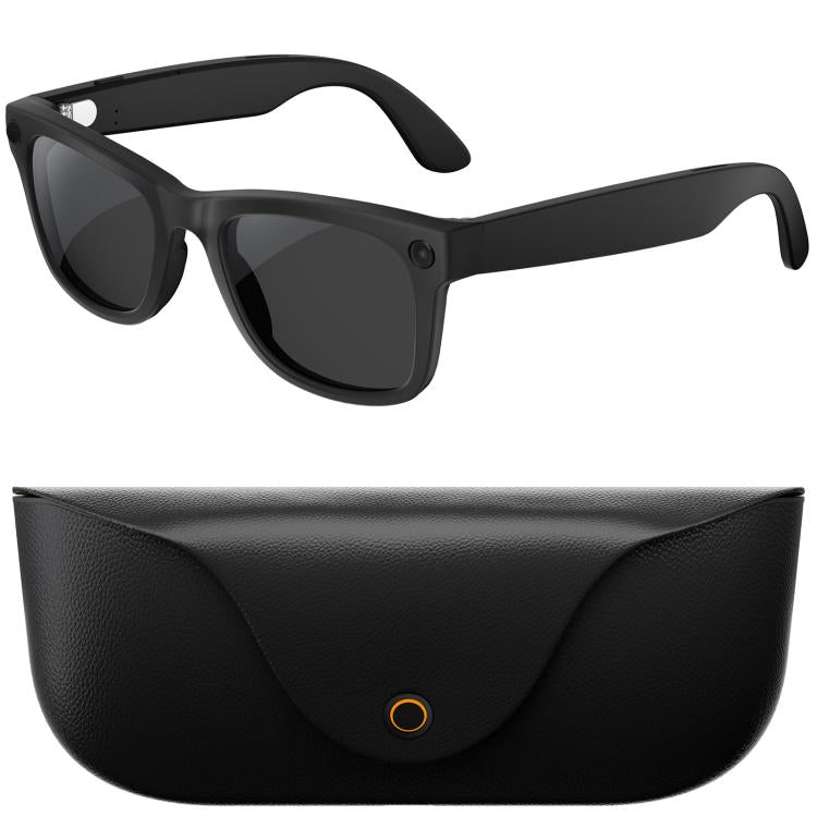 Occhiali MT5 Ultra Smart AI con fotocamera HD da 8 MP, registrazione video, trasmissione Wi-Fi e assistente vocale AI intelligente., Sunglasses, Anti Blue Light Lens