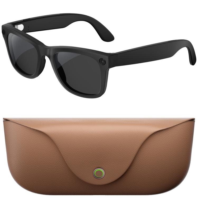 Occhiali MT5 Ultra Smart AI con fotocamera HD da 8 MP, registrazione video, trasmissione Wi-Fi e assistente vocale AI intelligente., Sunglasses, Anti Blue Light Lens