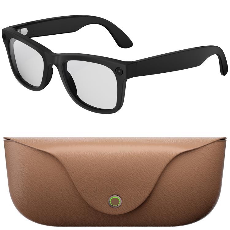 Occhiali MT5 Ultra Smart AI con fotocamera HD da 8 MP, registrazione video, trasmissione Wi-Fi e assistente vocale AI intelligente., Sunglasses, Anti Blue Light Lens
