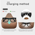 Occhiali MT5 Ultra Smart AI con fotocamera HD da 8 MP, registrazione video, trasmissione Wi-Fi e assistente vocale AI intelligente., Sunglasses, Anti Blue Light Lens