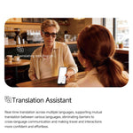 Occhiali MT5 Ultra Smart AI con fotocamera HD da 8 MP, registrazione video, trasmissione Wi-Fi e assistente vocale AI intelligente., Sunglasses, Anti Blue Light Lens