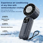 Ventilatore portatile WD-01 Mini Ice Cooling con display digitale