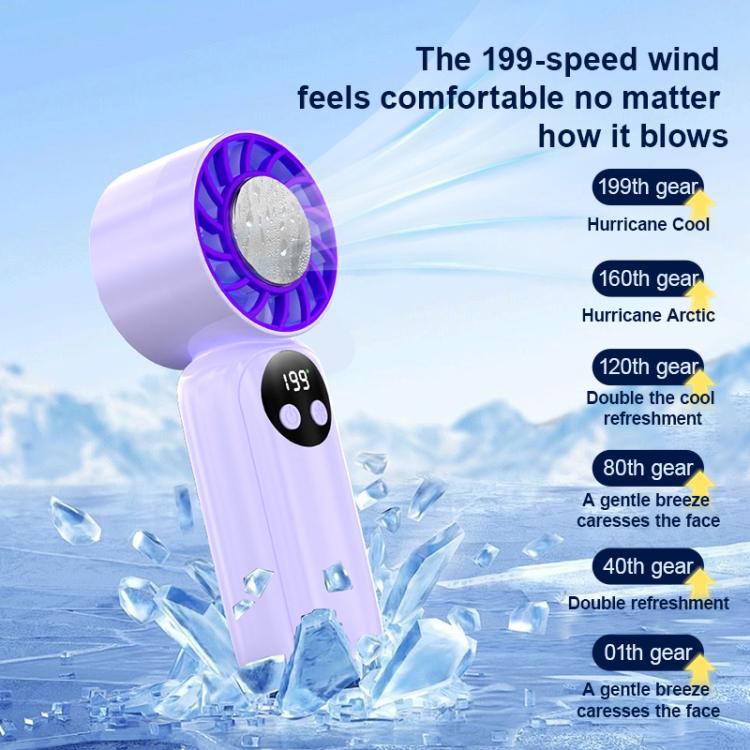 Ventilatore portatile WD-01 Mini Ice Cooling con display digitale