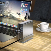 2519 15 in 1 Gigabit Ethernet Port MST Dual HD DisplayPort Desktop Vertical Type-C HUB Docking Station