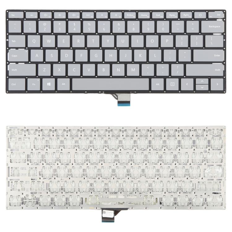 Tastiera per laptop versione USA, For Microsoft Surface Laptop 3 / 4 / 5, For Microsoft Surface Laptop 3 / 4 / 5(Gray), For Microsoft Surface Laptop 3 / 4 / 5(Silver)