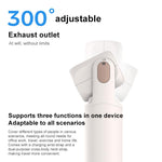 F03 Ventilatore portatile pieghevole ad alta velocità con display digitale