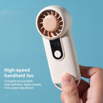 H07 Mini ventilatore portatile ad alta velocità con display digitale