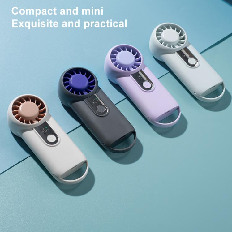 H07 Mini ventilatore portatile ad alta velocità con display digitale