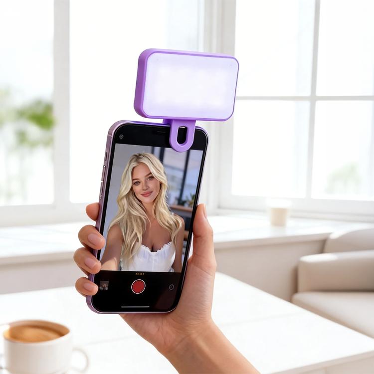 Mini luce di riempimento portatile con clip 150 mAh, senza cavo di ricarica, 150mAh