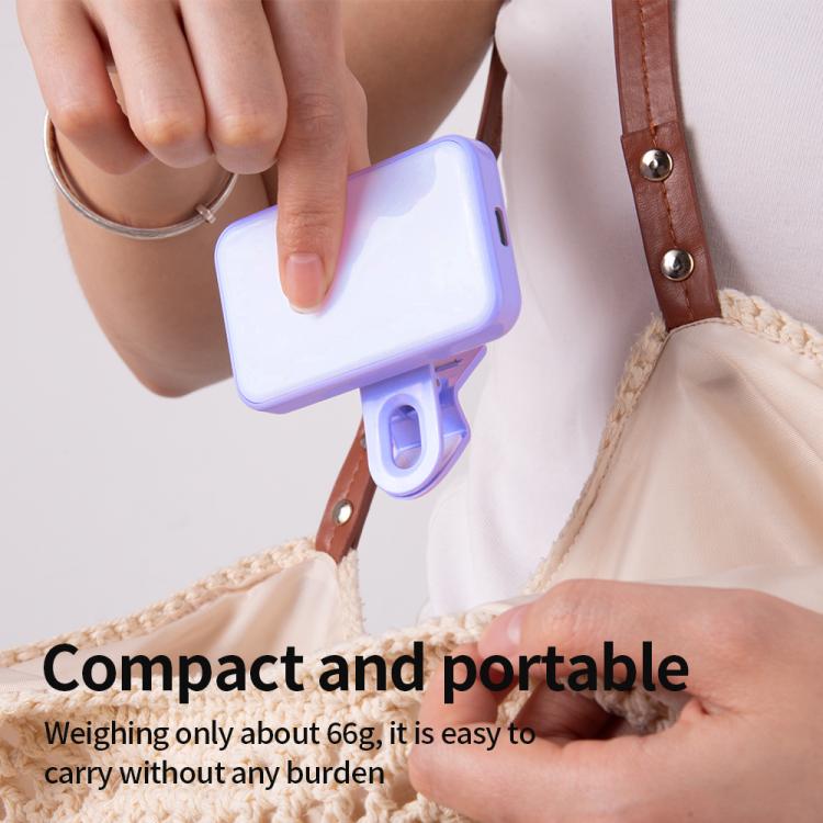 Mini luce di riempimento portatile con clip 150 mAh, senza cavo di ricarica, 150mAh