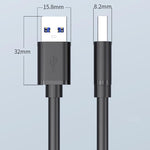 Cavo dati bidirezionale USB 3.0 maschio-maschio WG135 per box per hard disk esterni., 0.3m, 0.5m, 1m, 1.5m, 2m, 3m, 5m