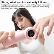 L03 Mini ventilatore portatile silenzioso ad alta velocità con display digitale
