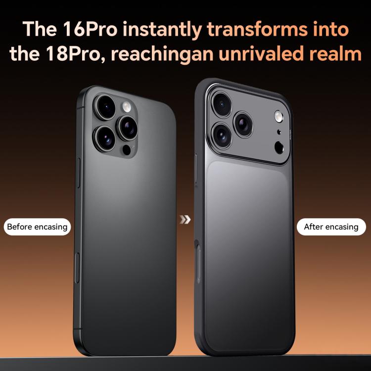 Custodia per telefono SULADA Transforms Into 17 Pro semitrasparente opaca antiurto, For iPhone 18 Pro, For iPhone 18 Pro Max, For iPhone 17 Pro Max, For iPhone 17 Pro