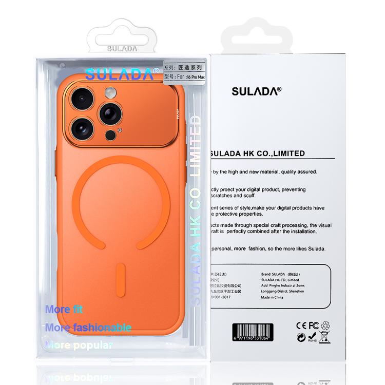 Custodia magnetica semitrasparente opaca SULADA Transforms Into 17 Pro per smartphone., For iPhone 16 Pro Max, For iPhone 16 Pro