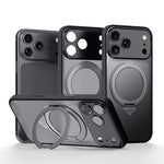Custodia per telefono SULADA Transforms In 17 Pro semitrasparente opaca con supporto magnetico girevole., For iPhone 18 Pro, For iPhone 18 Pro Max, For iPhone 17 Pro Max, For iPhone 17 Pro