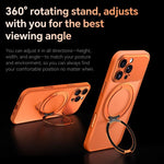 Custodia per telefono SULADA Transforms In 17 Pro semitrasparente opaca con supporto magnetico girevole., For iPhone 16 Pro Max, For iPhone 16 Pro