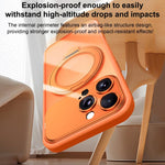 Custodia per telefono SULADA Transforms In 17 Pro semitrasparente opaca con supporto magnetico girevole., For iPhone 16 Pro Max, For iPhone 16 Pro