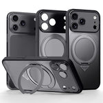 Custodia per telefono SULADA Transforms In 17 Pro semitrasparente opaca con supporto magnetico girevole., For iPhone 18 Pro, For iPhone 18 Pro Max, For iPhone 17 Pro Max, For iPhone 17 Pro