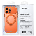 Custodia per telefono SULADA Transforms In 17 Pro semitrasparente opaca con supporto magnetico girevole., For iPhone 18 Pro, For iPhone 18 Pro Max, For iPhone 17 Pro Max, For iPhone 17 Pro