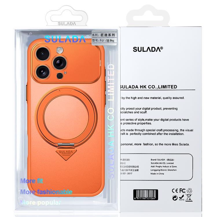 Custodia per telefono SULADA Transforms In 17 Pro semitrasparente opaca con supporto magnetico girevole., For iPhone 18 Pro, For iPhone 18 Pro Max, For iPhone 17 Pro Max, For iPhone 17 Pro