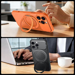 Custodia per telefono SULADA Transforms In 17 Pro semitrasparente opaca con supporto magnetico girevole., For iPhone 18 Pro, For iPhone 18 Pro Max, For iPhone 17 Pro Max, For iPhone 17 Pro